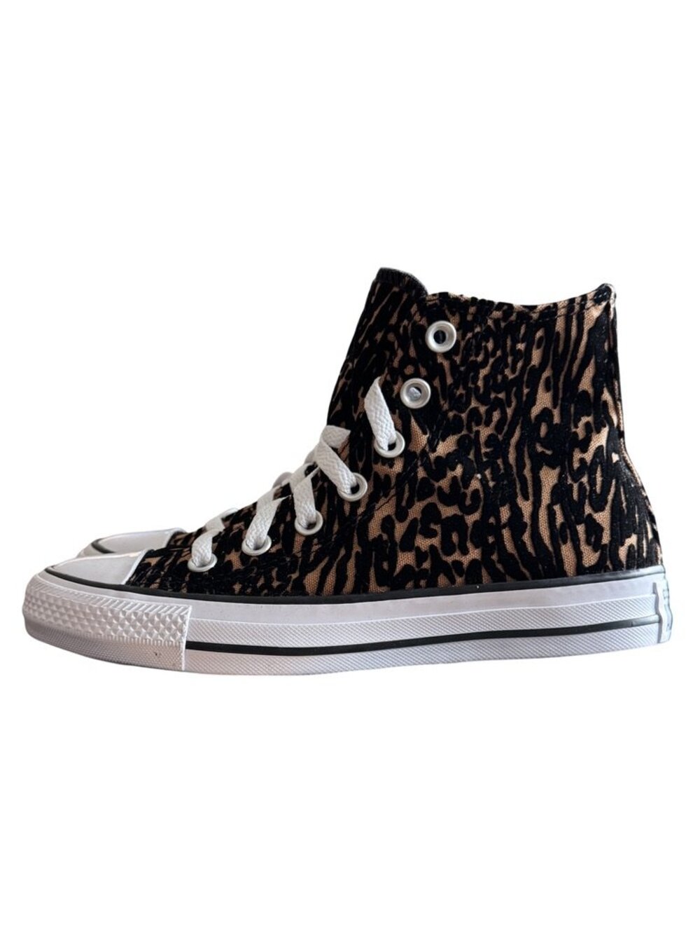 Converse Chuck Taylor All Star Hi Leopard Print Sneakers Womens 6 Mens 4 NWT - Picture 13 of 15